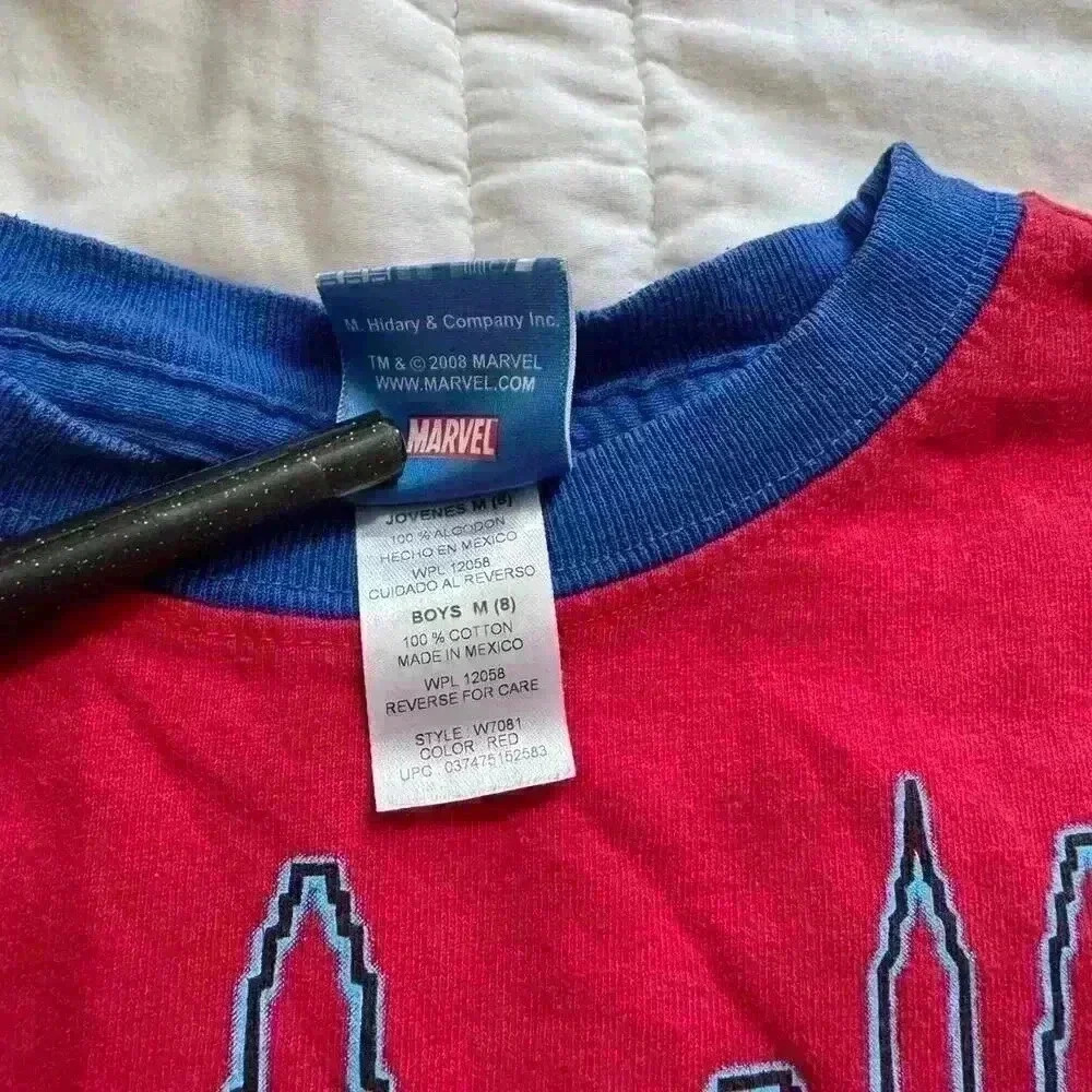 Kids spider man t shirt 2008 the amazing Spider-Man graphic tee boys 8 cotton - Picture 6 of 8